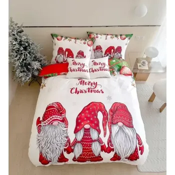 Povlečení Povlečení vánoční třídílné kouzelné skřítci