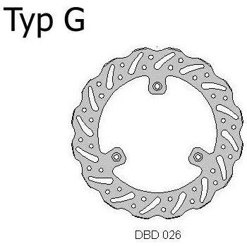 Brzda pro motocykl DELTA BRAKING Brzdový kotouč přední Varianta: Typ D