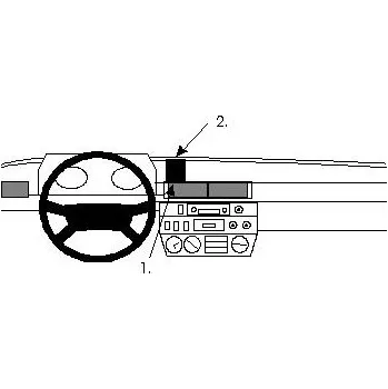 Brodit ProClip montážní konzole na palubní desku pro Puch G 4X4 79-88, 852056
