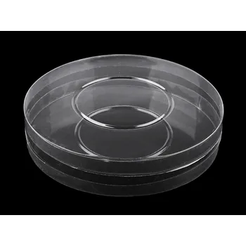 Plastová krabička / dóza Ø20 cm, barva transparent