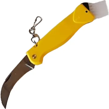 kapesní nůž Fox Knives FOX HOUBAŘSKÝ SKLÁDACÍ NŮŽ NEREZOVÁ OCEL 420C ČEPEL, ABS ŽLUTÁ RUKOJEŤ 406 Y
