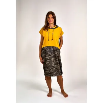 Dámské šaty O.K. SPORT Dámské šaty Porto Barva: Žlutá / Maskáčová, Velikost: L