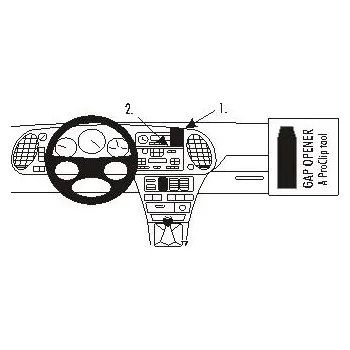 Brodit ProClip montážní konzole na palubní desku pro Saab 9-3 98-02, 853015
