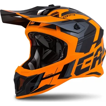 Helma na motorku Přilba CASSIDA CROSS PRO 2 CONTRA oranžovo/černo/šedá Varianta: XS