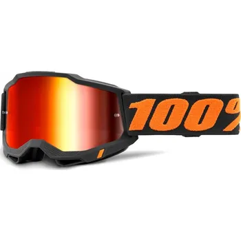 Motocyklové brýle Brýle 100% ACCURI2 Chicago red mirror 2021