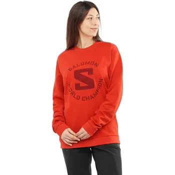 Pánská mikina Salomon OUTLIFE CREWNECK SWEAT LC1802300 - aura orange XS