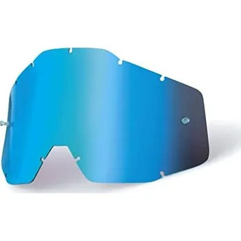 Motocyklové brýle Sklo do brýlí 100% blue mirror