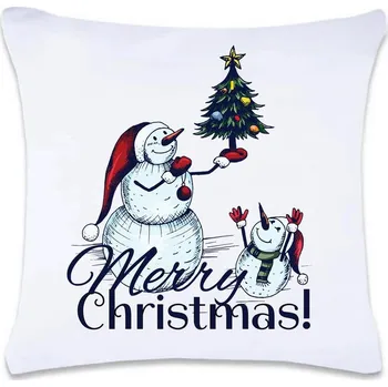 Dekorativní polštářek DOBRÝ TRIKO Polštář s potiskem 40 x 40 cm Merry Christmas! Oboustranný tisk: NE