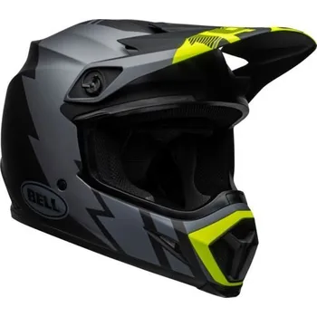 Helma na motorku Přilba BELL MX-9 MIPS STRIKE šedo/černo/fluo Varianta: M