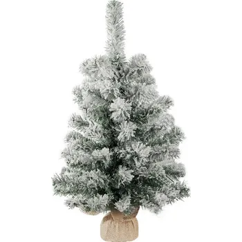 Vánoční stromek Stromeček MagicHome Vánoce Snowy, jedle v jutě, zasněžený, 60 cm