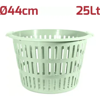 Koš na prádlo RecaPlast Cesta 25SA (Kulatý koš na prádlo Cesta 25 zelený)