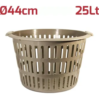 Koš na prádlo RecaPlast Cesta 25BEZ (Kulatý koš na prádlo Cesta 25 l béžový)