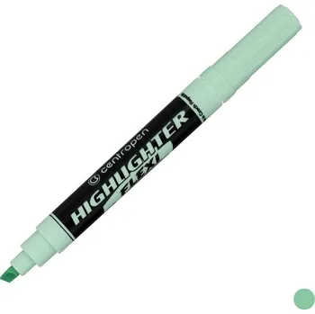 Zvýrazňovač Zvýrazňovač Centropen 8542 Flexi, pastelově zelený