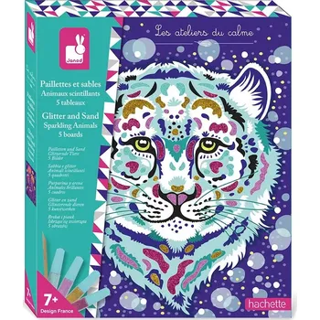 kreativní sada Janod Atelier Maxi Třpytivé písky Zvířátka J09152