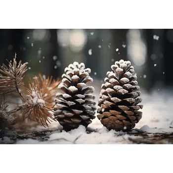 Plakát Plakát Zimní Symetrie bez rámu 91,5 x 61 cm