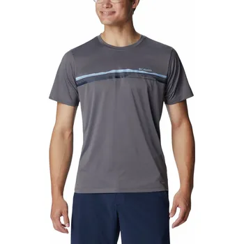 Pánské tričko Columbia Hike™ Graphic SS Tee M 2036565023 - city grey/streamlined graphic S