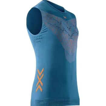 X-Bionic Twyce Run Singlet M TW-RTA3S24M-A014 - mineral blue/orange XL