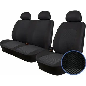 Potah sedadla Autopotahy FIAT DUCATO II, 3 místa, od r. 2006, Dynamic žakar tmavý