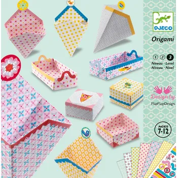 Vystřihovánky Djeco Origami skládačka Krabičky DJ08774