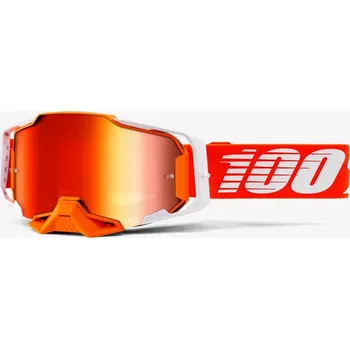 Motocyklové brýle Brýle 100% ARMEGA Regal red mirror 2021