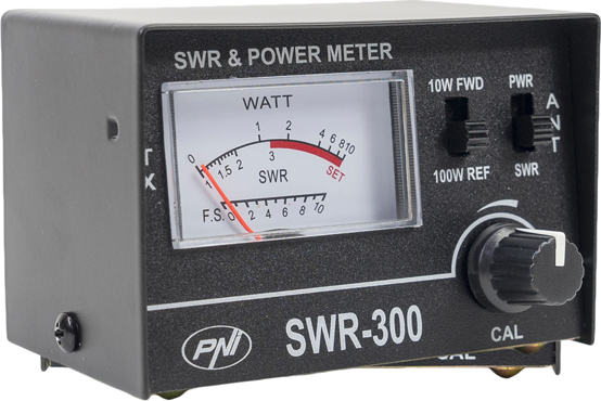 SWR 300, 1.5-150 MHz, 0,5-10 W/10-100 W, PL samice