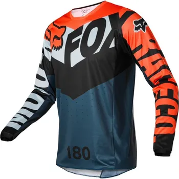 Moto dres Dres FOX 180 TRICE šedo/oranžový 2022 Varianta: S