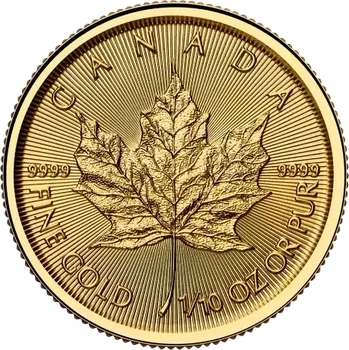 Royal Canadian Mint Zlatá investiční mince Maple Leaf 1/10 Oz | 2025 | 3,11 g