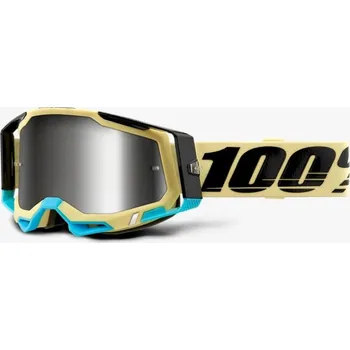 Motocyklové brýle Brýle 100% RACECRAFT2 Airblast silver mirror 2021