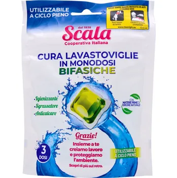 Čistič myček Scala Tablety na čištění myčky Scala Cura Lavastoviglie In Monodosi 3x25g