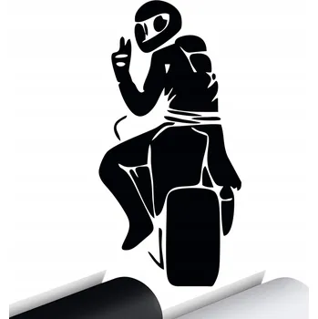 Samolepicí dekorace na vozidlo NÁLEPKA na auto MOTOCYKL Motorka BIKERS 8x15