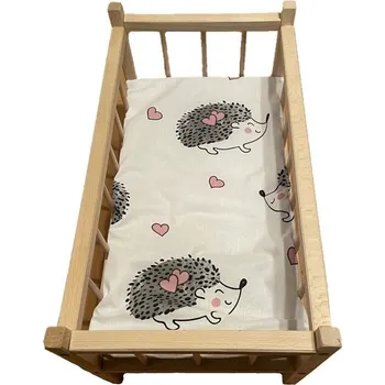 Doplněk pro panenku SDS Matrace do postýlky pro panenky Ježeček Bavlna, výplň: Polyester, 50/28 cm