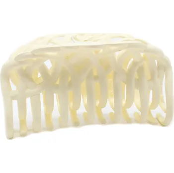 Skřipec na vlasy s dvěma řadami zubů Barva: slonová kost