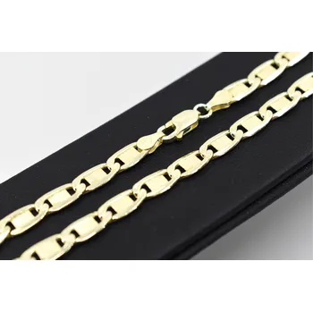 Řetízek Stříbrný pozlacený řetízek Gold Buka – luxusní elegance s jemným zlatým nádechem Délka: 50 cm