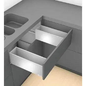 Nábytkové kování Blum K-BLUM Legrabox C Pure 550 mm/40 kg, Blumotion/TOB, bílá, dřez :: vrut, dřez