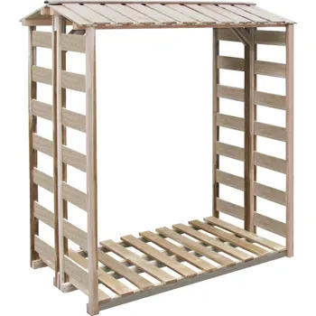 OMAXI Kůlna na dříví 150 x 90 x 176 cm impregnovaná borovice 562481