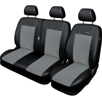 Potah na volant Autopotahy Volkswagen Crafter, 3 místný, od r. 2006, Eco kůže + alcantara šedé