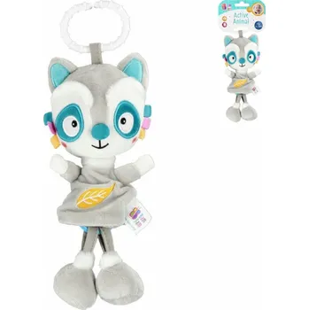 plyšák BAM BAM Baby mýval zvířátko hudební pro miminko na baterie Zvuk PLYŠ