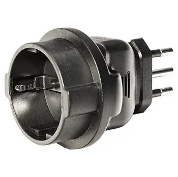 Dinic Cestovní adaptér DE -> Itálie, černý (CB-A-NIT-FM) - 19.42.0096