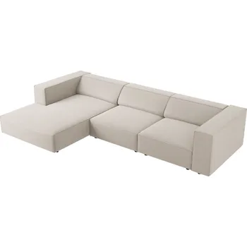 Pohovka Cosmopolitan Design Sametová rohová pohovka Arendal 284 cm, levá