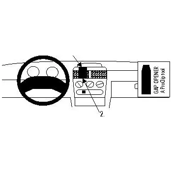 Brodit ProClip montážní konzole na palubní desku pro Opel Corsa 93-00, 852129