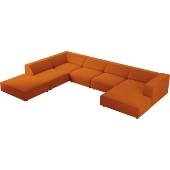 Pohovka Cosmopolitan Design Sametová rohová pohovka Arendal 364 cm, levá