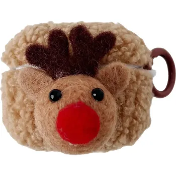 Příslušenství pro sluchátka Plyšové vánoční pouzdro sob pro AirPods Pro