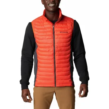 Pánská vesta Columbia Powder Pass™ Vest M 1842414813 - red quartz/shark XL