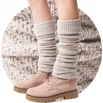 Dámské spodní prádlo Klasické Teplé Dámské Vlněné Getry Oteplovačky Steven 095 Béžové