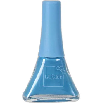 Lak na nehty LUKKY Lak na nehty Lollipopz dětský Světle modrý slupovací 5,5ml na kartě