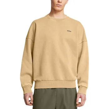 Pánská mikina Under Armour UA Icon HWT Flc Wash OS Crew M 1386553-263 - brown L