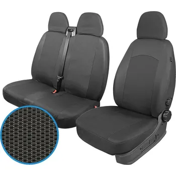 Potah na volant Autopotahy MAN TGE, 1+2, 3 místa, od r. 2017, NOVÝ MODEL, grafit