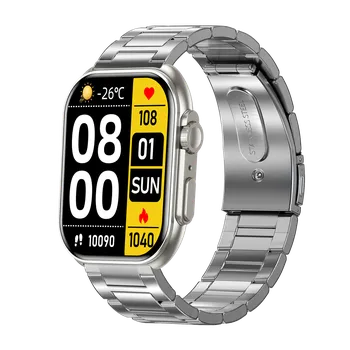 Chytré hodinky Armodd Squarz 12 Ultimate, titan/masivní kovový řemínek + silikonový řemínek