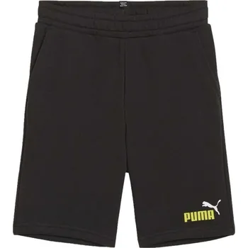Chlapecké kraťasy Puma ESS+ 2 Col Shorts TR J 58698959 - puma black/lime sheen 128 sportovní kraťasy