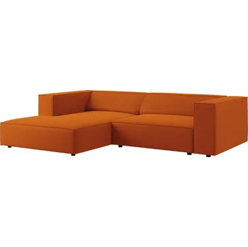 Pohovka Cosmopolitan Design Sametová rohová pohovka Arendal 224 cm, levá